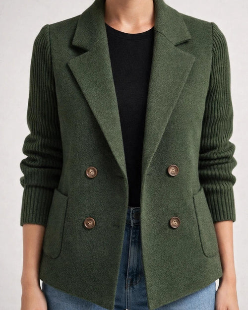 Spring New Arrival Women's Fashionable Woolen Suit Collar Tweed Jacket | JRSEE:29bf1965-5e6b-4494-8b10-e5411a532b95