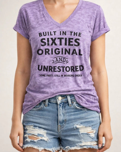 Spring/summer New English SIXTIES Printed T-shirt Women's Top S M L XL 2XL 3XL | JRSEE:2fcff314-5cf1-4b50-afb7-a7e1d25ce1a0