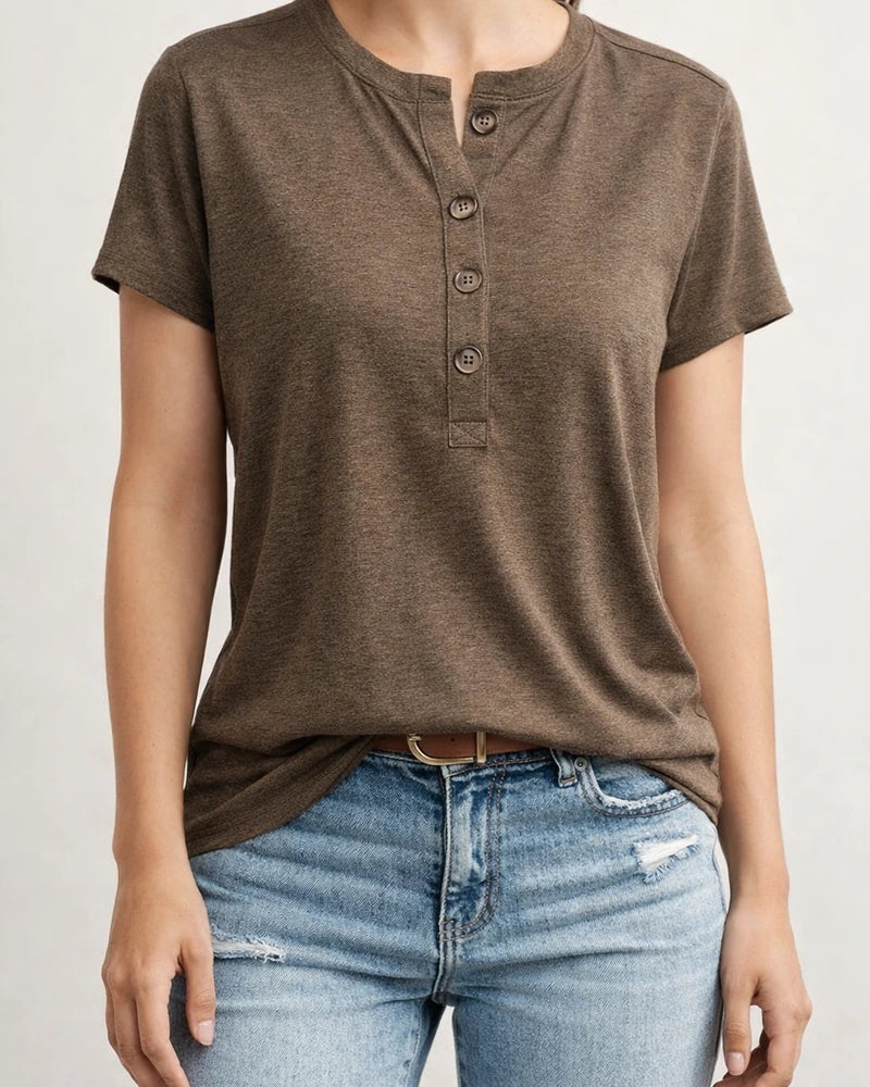 Spring/Summer Women's New Arrival Solid Color Fashion Short-Sleeve T-Shirt | JRSEE:f817b5f4-684e-46ca-a7d5-21ebc497d604