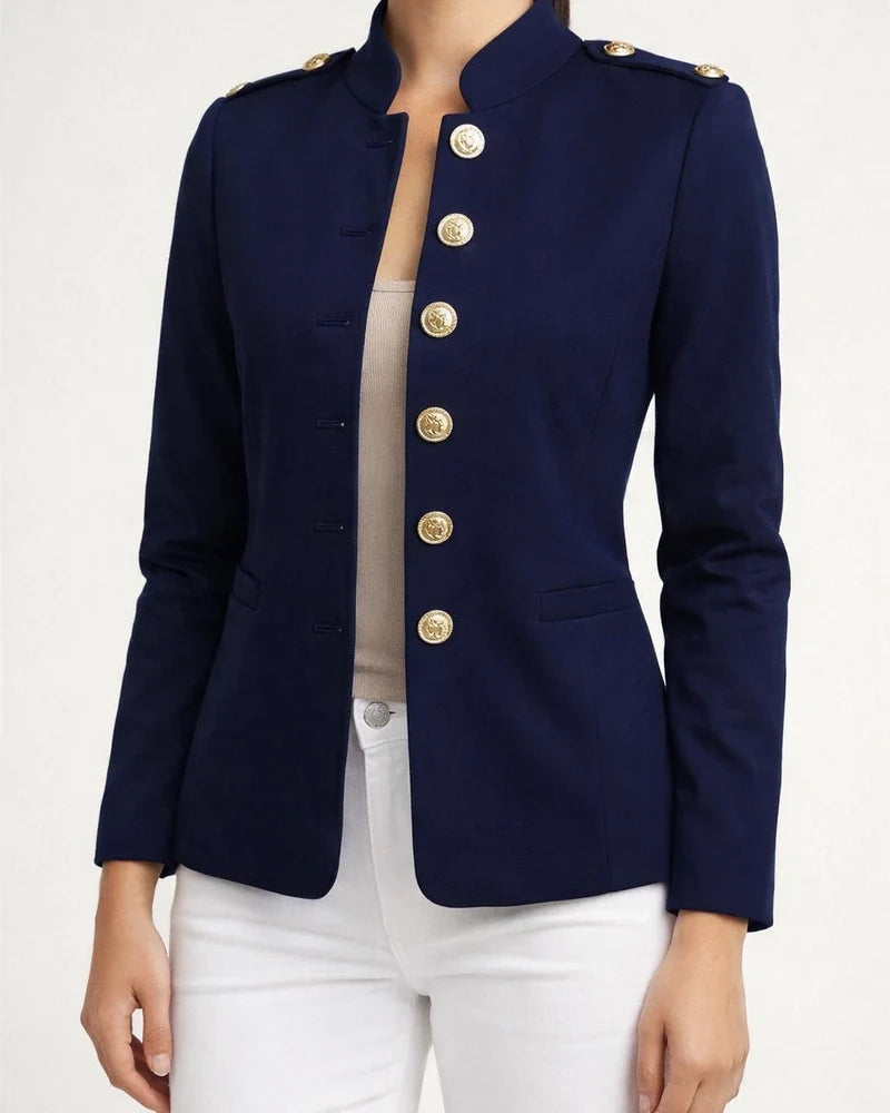 Stand Collar Solid Color Simple Women's Coat | JRSEE:f7a62936-59dc-470a-9d8f-4dd4bfcb1fbd
