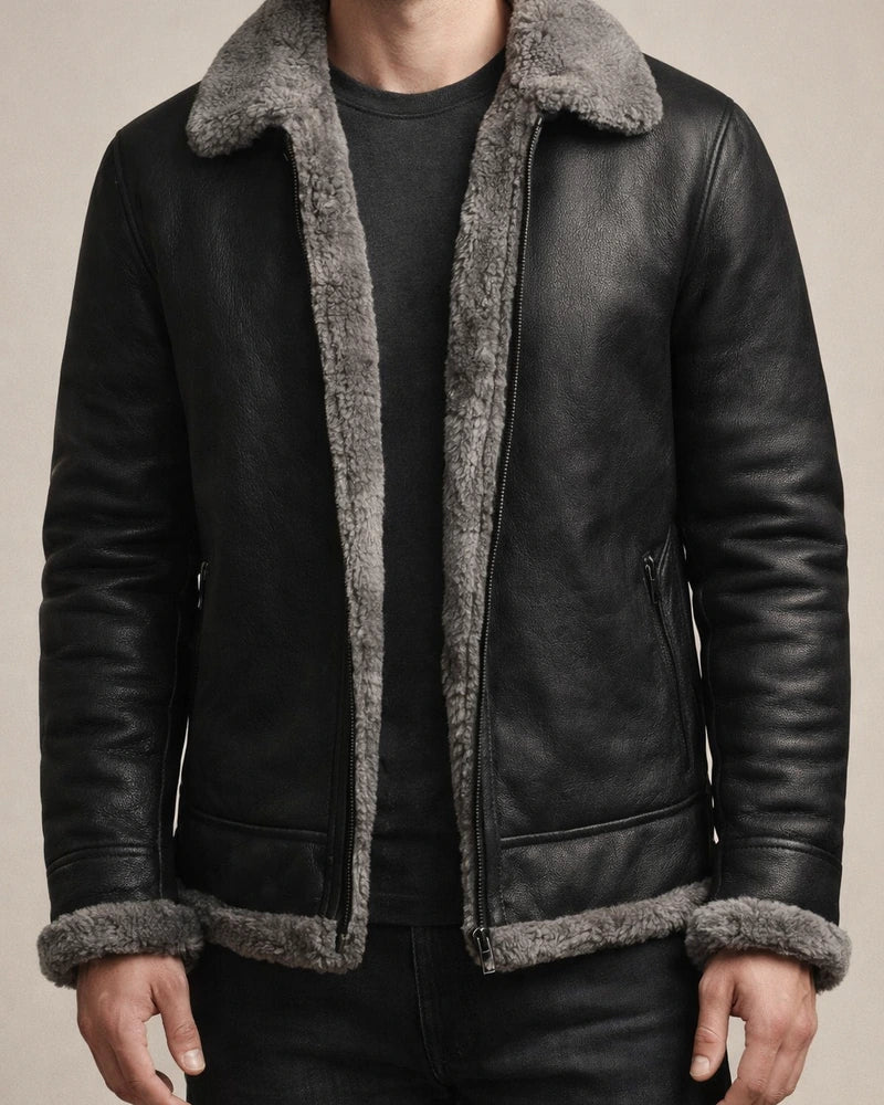 Street Trend New Fur One Men's Jacket Thickened Fur Medium Long Jacket Faux Leather Velvet Menswear | JRSEE:6f9f76bb-7649-42b1-ad54-18b8d28ae73e