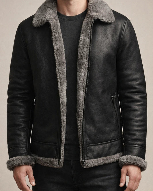 Street Trend New Fur One Men's Jacket Thickened Fur Medium Long Jacket Faux Leather Velvet Menswear | JRSEE:6f9f76bb-7649-42b1-ad54-18b8d28ae73e
