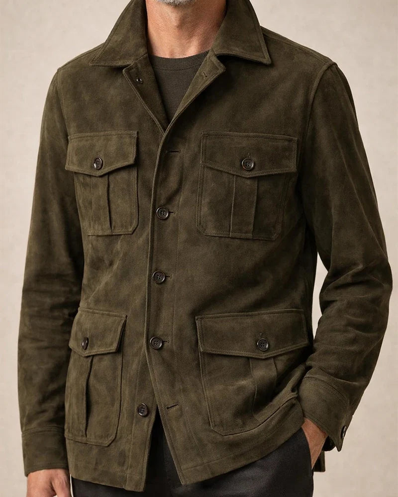Suede Casual Fashion Men's Coat | JRSEE:77c5d269-312b-4c76-a6aa-a4153c9bdc7c
