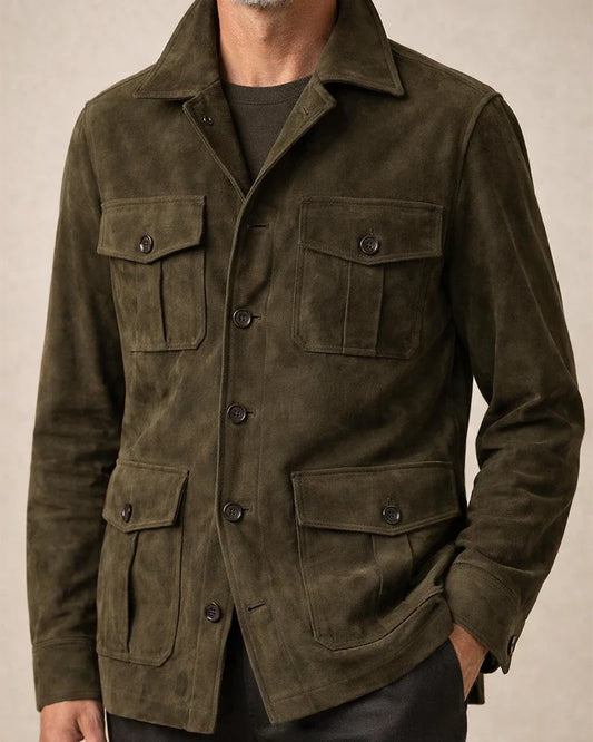 Suede Casual Fashion Men's Coat | JRSEE:77c5d269-312b-4c76-a6aa-a4153c9bdc7c