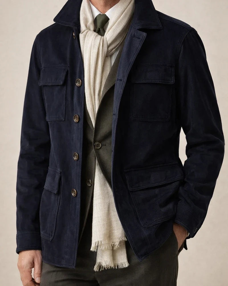 Suede Casual Fashion Men's Coat | JRSEE:e8d0f4a9-f1d2-4f70-818c-a15285871d78