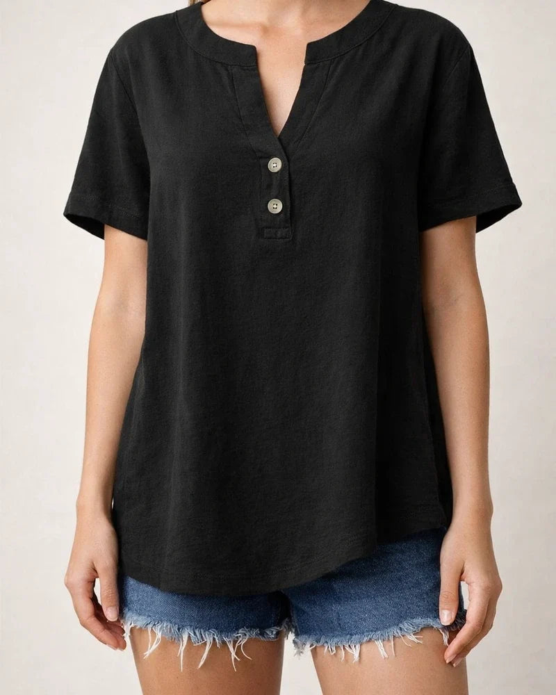 Summer Casual Shirt Loose Women's Fashion Cotton Linen Shirt Top | JRSEE:19652339-0ea9-4d7e-af80-e3d0a0050c99