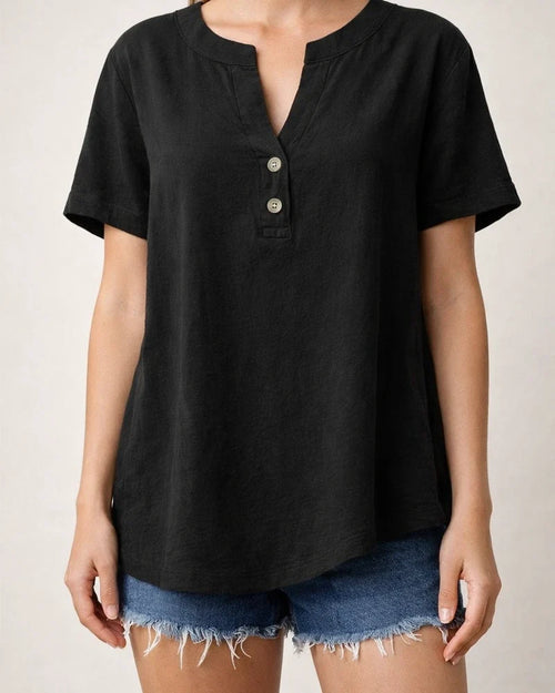 Summer Casual Shirt Loose Women's Fashion Cotton Linen Shirt Top | JRSEE:19652339-0ea9-4d7e-af80-e3d0a0050c99