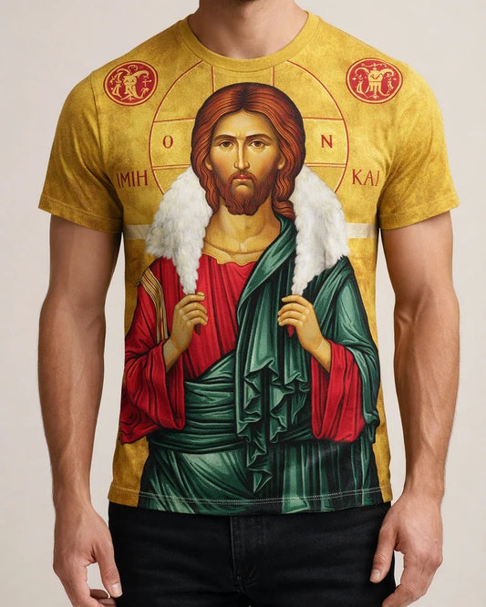 Summer Fashion Mythical Figure Jesus Digital Printing Men's Short-sleeved 3D Printing T-shirt | JRSEE:20ee5b5c-0644-4e0e-a214-cc2810541f13