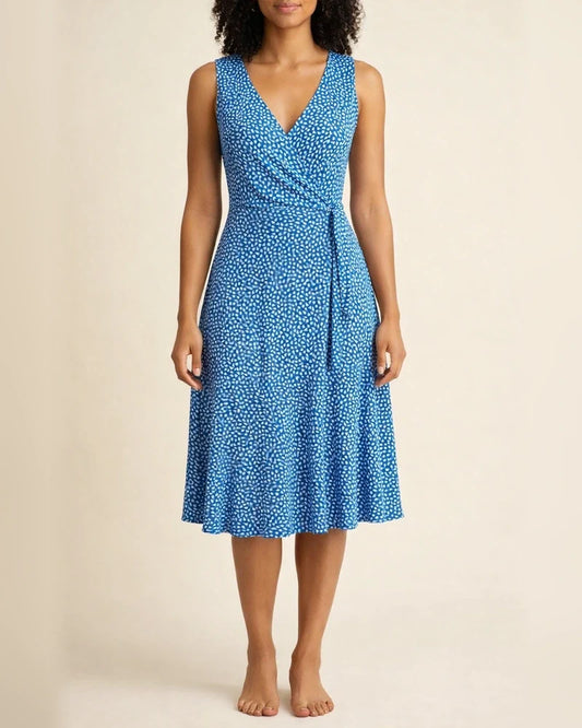 Summer Hot Models Temperament Commuter Floral Belt Print Mid-waist Halter Type Celebrity Dresses for Women | JRSEE:a6365529-01a4-4f6c-8544-e97c3f93d759