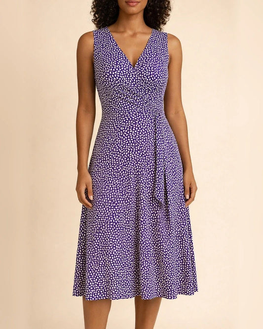 Summer Hot Models Temperament Commuter Floral Belt Print Mid-waist Halter Type Celebrity Dresses for Women | JRSEE:1d593484-0c75-45a1-a33a-f47bb187687f