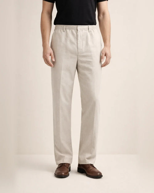 Summer Loose Cotton Linen Pants Elastic High Waist Deep Pants Men's Elastic Thin Pants | JRSEE:506d3c58-c88b-486e-ab16-d24096d8665f