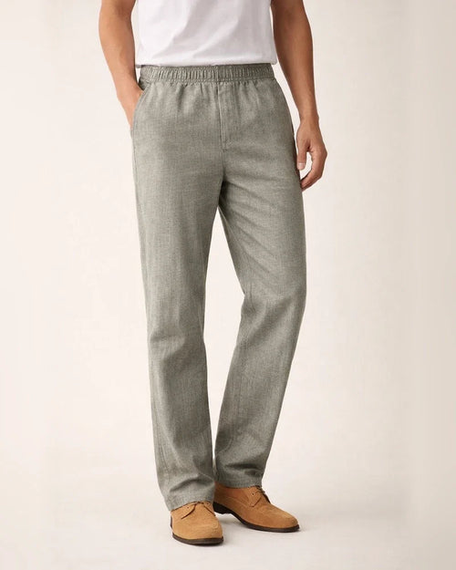 Summer Loose Cotton Linen Pants Elastic High Waist Deep Pants Men's Elastic Thin Pants | JRSEE:bf9878cc-8d3e-40f4-9704-ca44e7e4d0c8