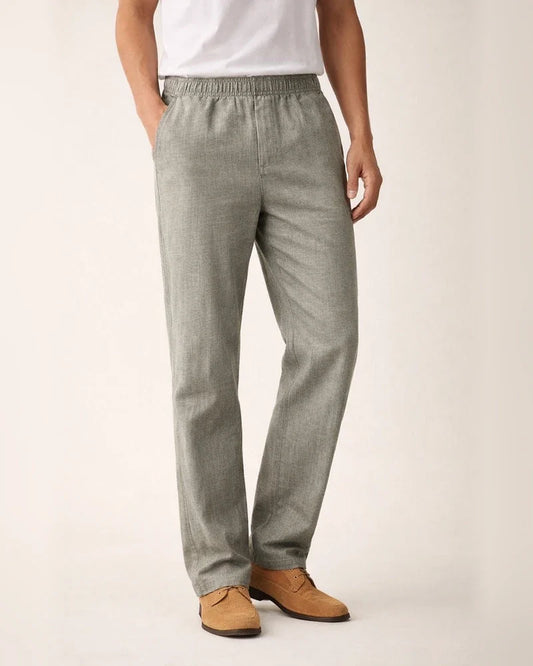 Summer Loose Cotton Linen Pants Elastic High Waist Deep Pants Men's Elastic Thin Pants | JRSEE:bf9878cc-8d3e-40f4-9704-ca44e7e4d0c8
