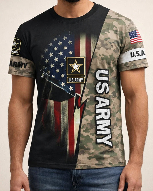 Summer Men's 3D Digital Print Retro Casual Round Neck Short-Sleeve T-shirt | JRSEE:ee8ec154-f0de-4213-a70d-de9c9b7320ff