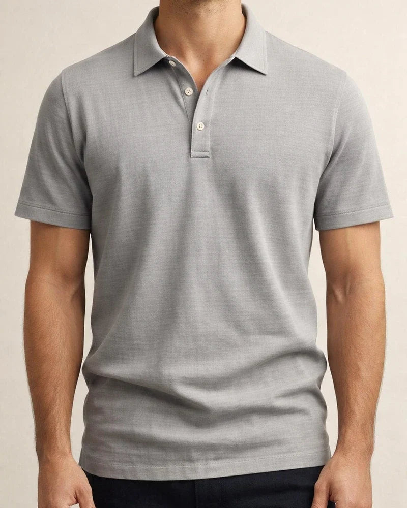 Summer Men's Casual Loose Linen Lapel Polo Shirt Short-sleeved Shirt | JRSEE:619359bd-ec92-426d-85ea-2c894c71d811