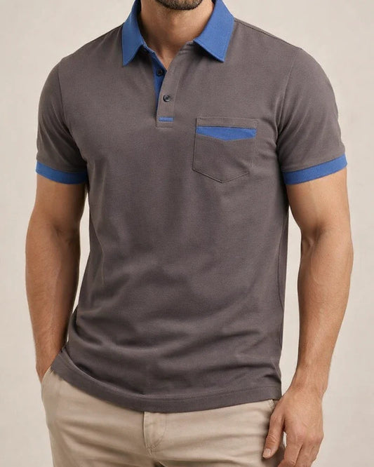 Summer Men's Colorful Pockets POLO Shirt Sports Polo Shirt Loose Type Casual Short-sleeved Polo Shirt | JRSEE:062d46f5-818b-473d-87b9-6a00081135e5