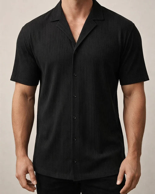 Summer Men's New Solid Color Short-sleeved Shirt Men's Casual Cardigan White Black Khaki Gray | JRSEE:c4ec8316-064a-4274-8edd-030380687582