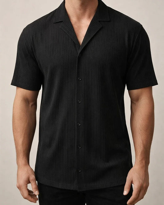 Summer Men's New Solid Color Short-sleeved Shirt Men's Casual Cardigan White Black Khaki Gray | JRSEE:c4ec8316-064a-4274-8edd-030380687582