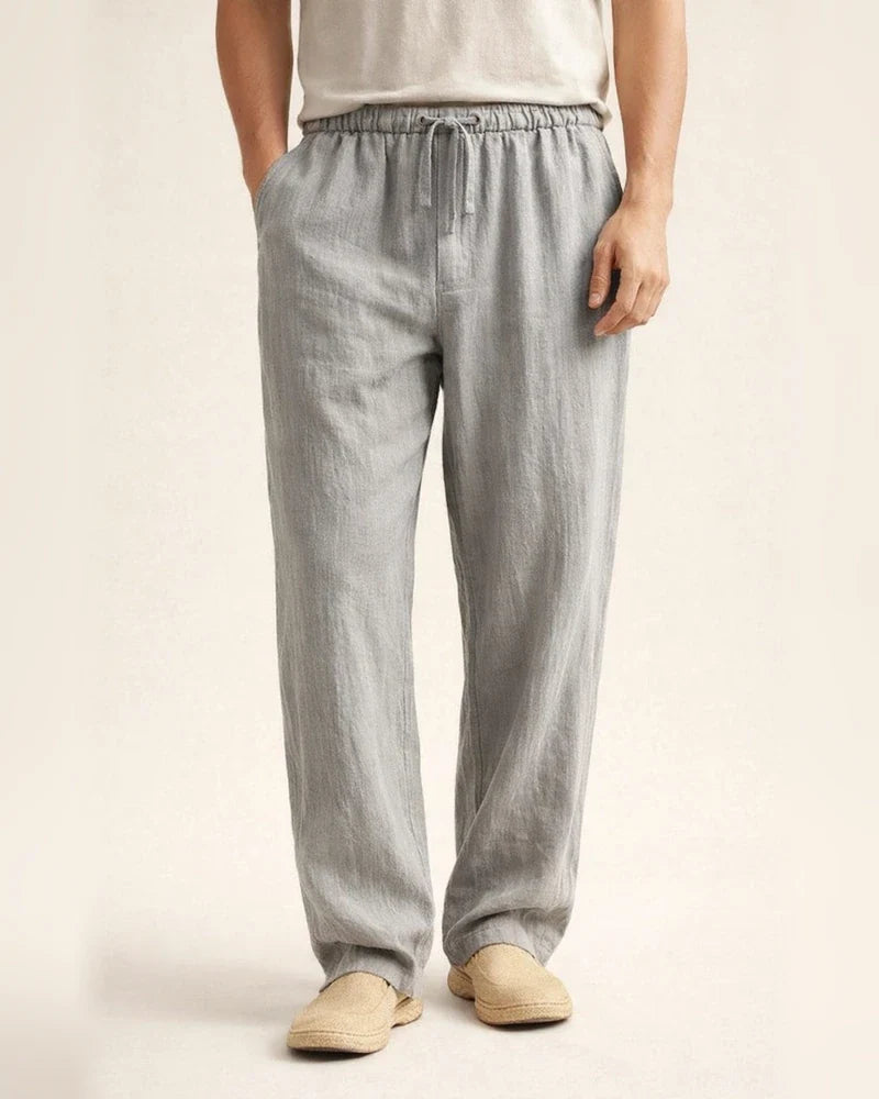 Summer Men's Plus Size Casual Pants Cotton-Linen Blend Athletic Straight-Leg Pants | JRSEE:92902dec-4e91-4b8f-bd1f-d5a7a0a05255