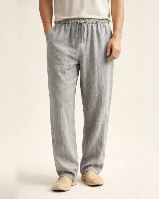 Summer Men's Plus Size Casual Pants Cotton-Linen Blend Athletic Straight-Leg Pants | JRSEE:92902dec-4e91-4b8f-bd1f-d5a7a0a05255
