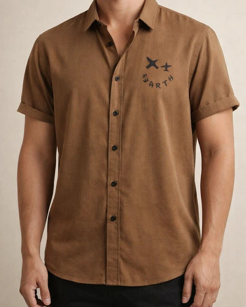 Summer Men's Short-sleeved Shirts Chinese Style Printed Casual Shirt | JRSEE:b660fcab-f3bd-4df0-88ea-ae0d4ed559a7