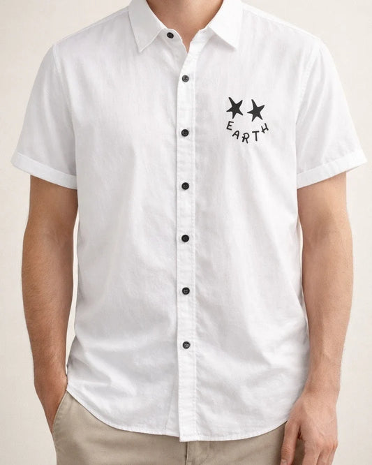 Summer Men's Short-sleeved Shirts Chinese Style Printed Casual Shirt | JRSEE:95fe5877-6d0c-4194-a8cb-ea0dba082936