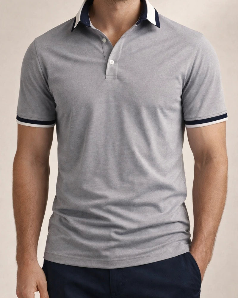 Summer Men's Short-sleeved T-shirt Slim Half-sleeved Polo Shirt Tide Lapel Polo Shirt | JRSEE:8bb1e15e-f653-4754-bc36-0038815e3044