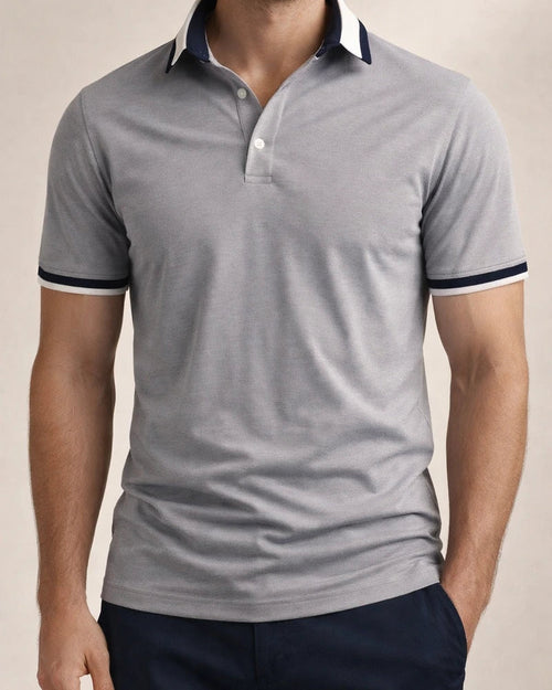 Summer Men's Short-sleeved T-shirt Slim Half-sleeved Polo Shirt Tide Lapel Polo Shirt | JRSEE:8bb1e15e-f653-4754-bc36-0038815e3044