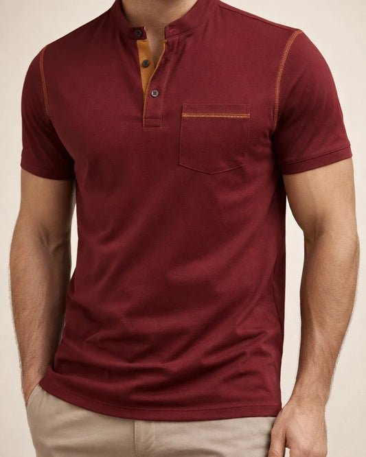 Summer Men's Solid Color Short-sleeved Polo Shirt Men's Polo Shirt | JRSEE:56b38c10-a9ff-417c-b4ae-94a451e6d940