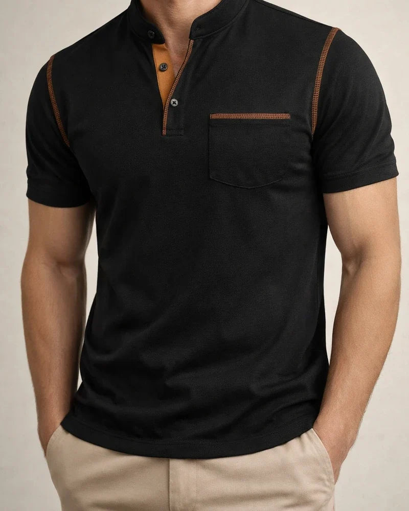 Summer Men's Solid Color Short-sleeved Polo Shirt Men's Polo Shirt | JRSEE:af63006f-df9d-4fff-882b-95e1cc4b19d5