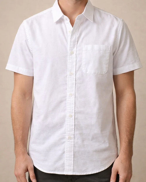 Summer Men's Thin Section Linen Shirt Short-sleeved Cotton Shirt | JRSEE:3d5ecbb1-8283-4bc2-8df7-1c4bb5e6abf1