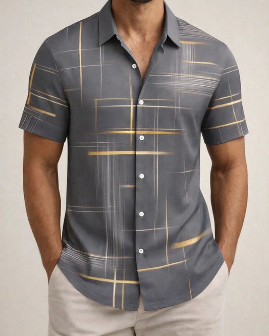 Summer New Arrival 3D Print Men's Short-Sleeve Shirt with Print | JRSEE:e26af977-bb9b-4a77-a42f-10440f424cfa