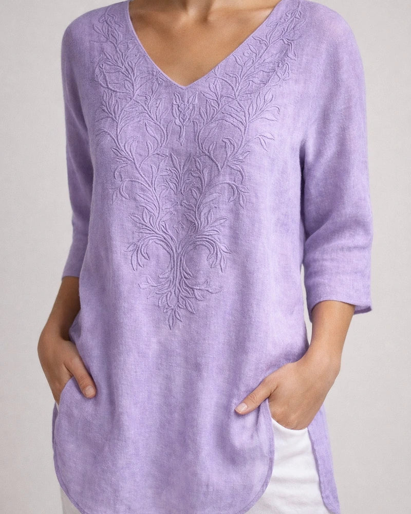 Summer New Arrival 3D Printed Women's Fashion Floral V-neck Shirt Top | JRSEE:ba2e2ebc-d474-4465-b883-91d4d03b7041