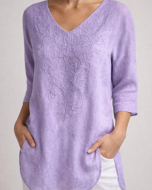 Summer New Arrival 3D Printed Women's Fashion Floral V-neck Shirt Top | JRSEE:ba2e2ebc-d474-4465-b883-91d4d03b7041