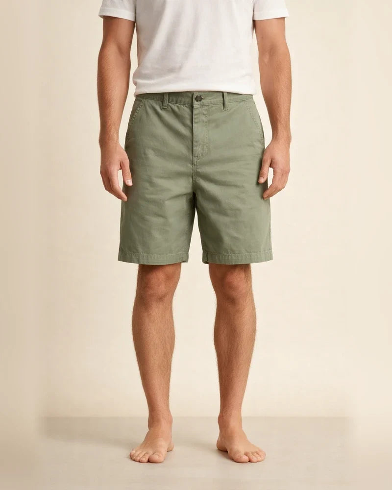 Summer New Cotton Four Pants Men's Casual Slim Straight Work Shorts Micro-stretch Beach Pants | JRSEE:563e9040-6513-4c3e-9b25-2a36ba0c77d2
