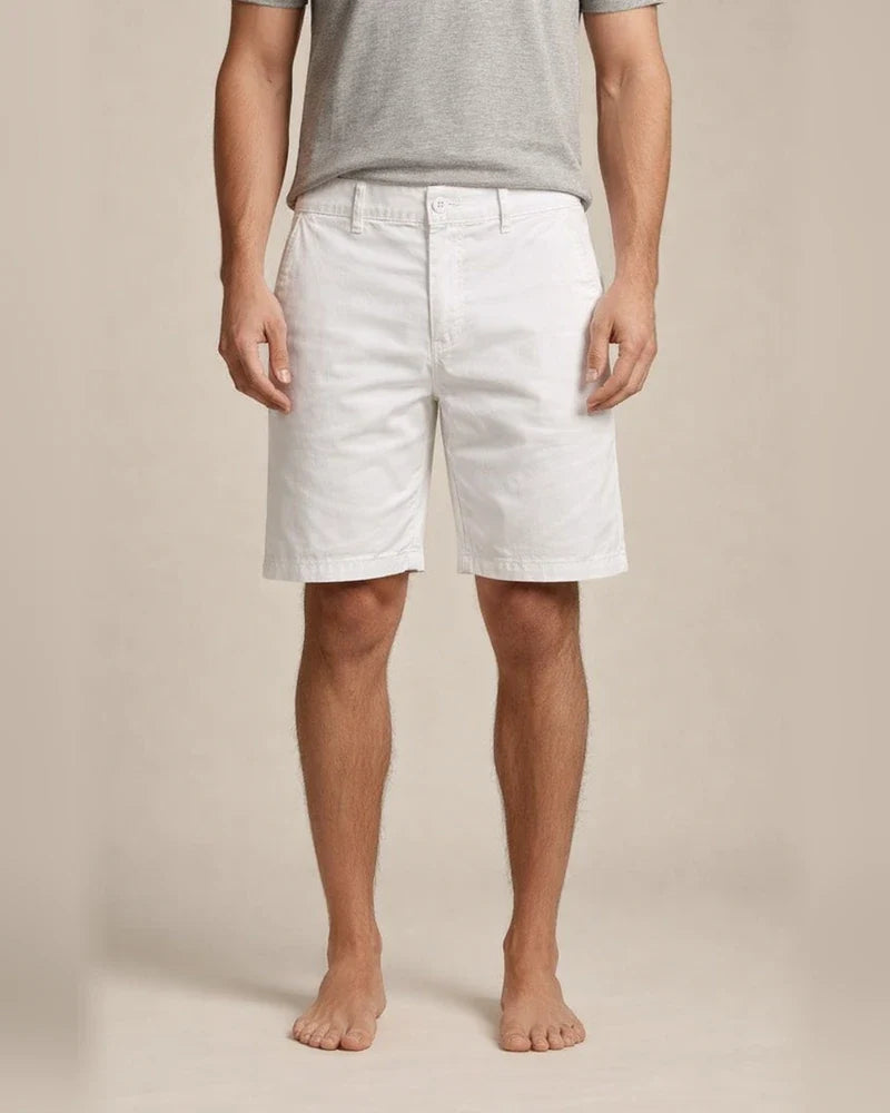 Summer New Cotton Four Pants Men's Casual Slim Straight Work Shorts Micro-stretch Beach Pants | JRSEE:802ecdcd-4c41-4fd1-a2f8-f7b8e8deb431