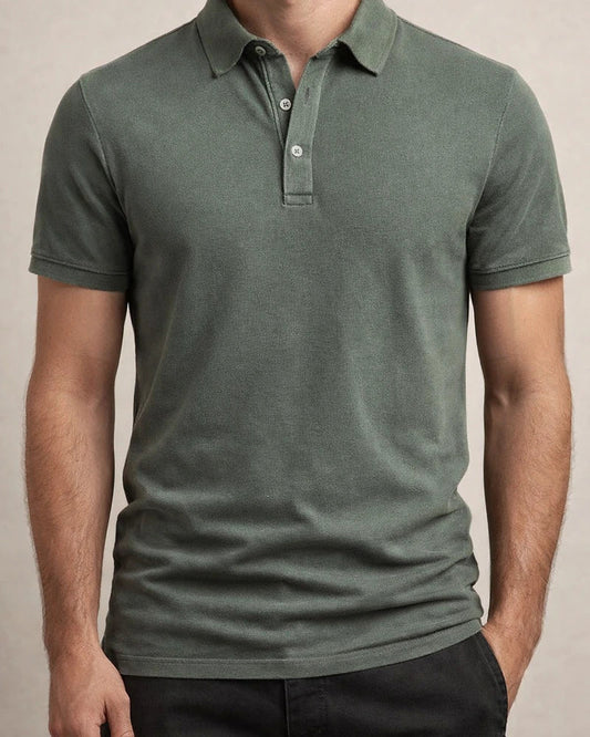 Summer New Lapel Button Collar Sports Men's Cotton POLO Shirt Fashion Casual Men's Solid Color Short-sleeved T-shirt | JRSEE:7cc382b9-137b-4f43-b10c-7265451fa3f2