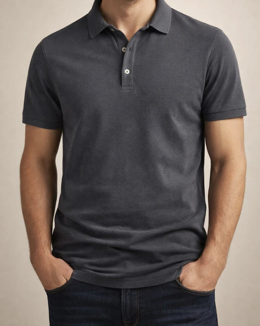 Summer New Lapel Button Collar Sports Men's Cotton POLO Shirt Fashion Casual Men's Solid Color Short-sleeved T-shirt | JRSEE:c601317f-8c0d-41ec-8c53-98cc4f9edc00