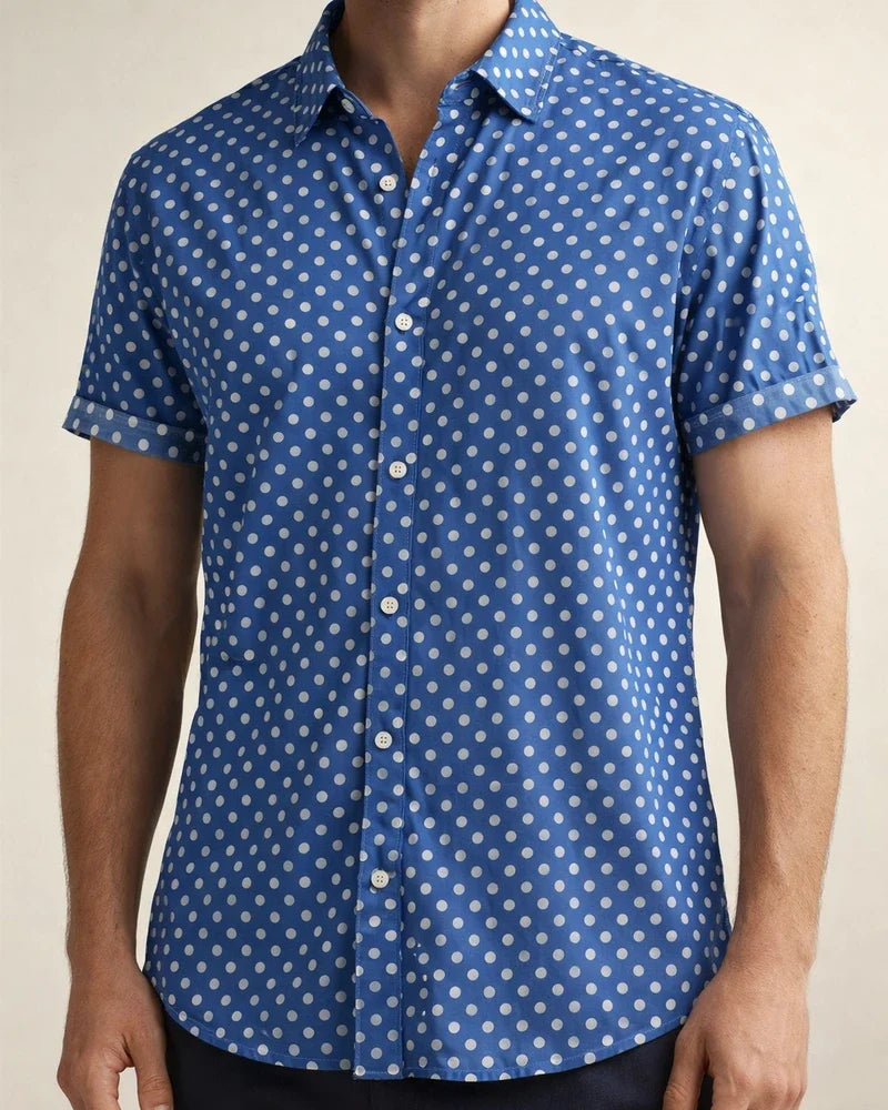 Summer New Men's Large Size Floral Shirt Youthful Popular Fashion Hawaii Wave Point Short-sleeved Shirt | JRSEE:7476ddcf-7cf5-4175-b6f2-864d7caf8712