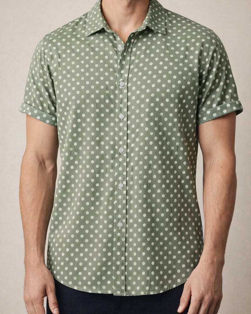 Summer New Men's Large Size Floral Shirt Youthful Popular Fashion Hawaii Wave Point Short-sleeved Shirt | JRSEE:f090031e-2afb-48c8-a323-f7c9bcbb0eea