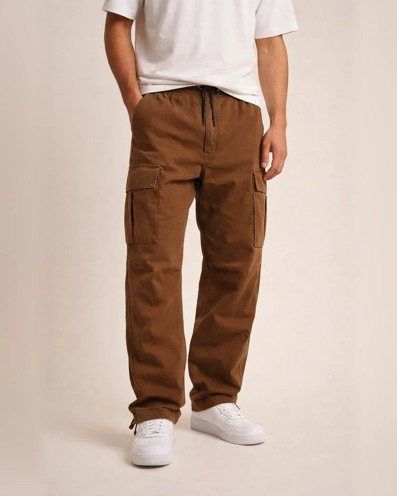 Summer New Men's Work Pants Multi-pocket Solid Color Casual Pants Lace-up Casual Pants | JRSEE:2fc8dcb1-20b3-4be5-b619-2b999fe1ef7a