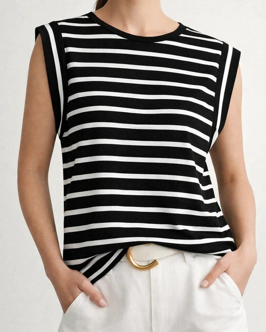 Summer New Round Neck Loose Short-sleeved T-shirt Striped Tops Women Undershirt Macaroon Color Ladies Tops | JRSEE:c6ddb386-23fa-4046-907d-c1a5d036d120