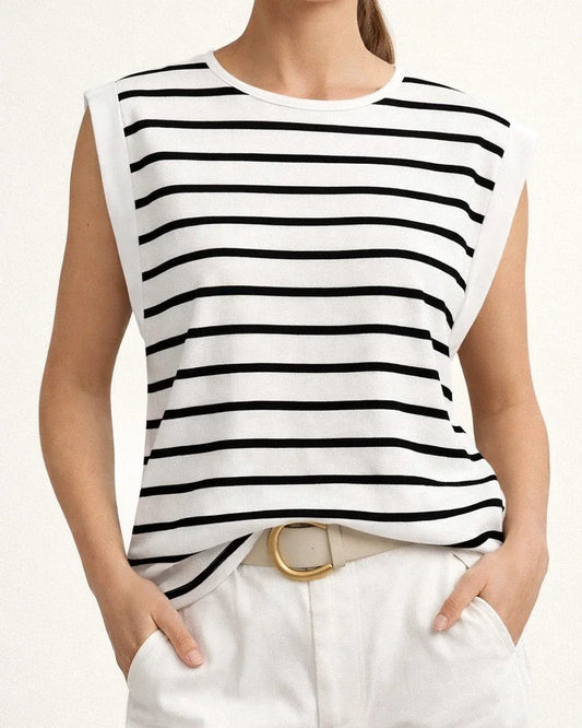 Summer New Round Neck Loose Short-sleeved T-shirt Striped Tops Women Undershirt Macaroon Color Ladies Tops | JRSEE:85f4754e-3f36-4301-9259-9b9eaf98631d