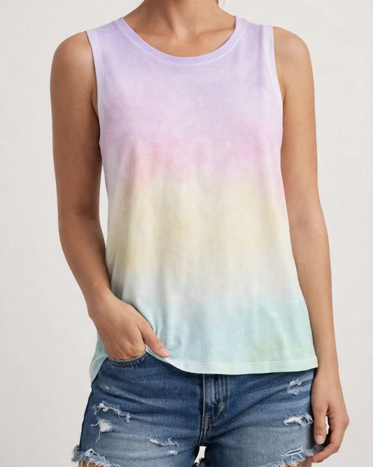 Summer New Round Neck Women's Tie-dye Print Short-sleeved Strapless Sexy Casual Pullover T-shirt Loose Type Top | JRSEE:68bf818f-4082-4daf-a1dc-b7306f40fe09