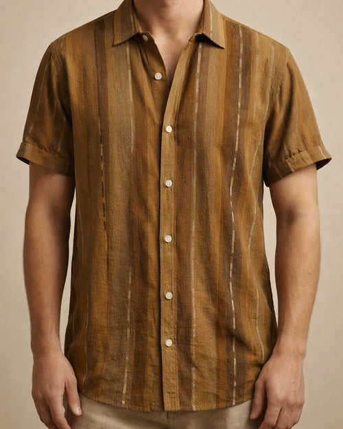 Summer New Stand-up Collar Printed Short-sleeved Men's Floral Shirt Floral Men's Short-sleeved Shirt Men's Clothing | JRSEE:a221ccc1-ad51-416f-804f-1dce3777e594