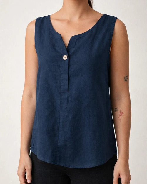 Summer New Women's Undershirt Casual Loose Cotton T-shirt Buttons Tops | JRSEE:5e05351d-acec-4186-8f20-5746b079380c