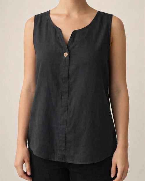 Summer New Women's Undershirt Casual Loose Cotton T-shirt Buttons Tops | JRSEE:75bc45df-6b79-4949-b2c6-d8ec5b7ca876