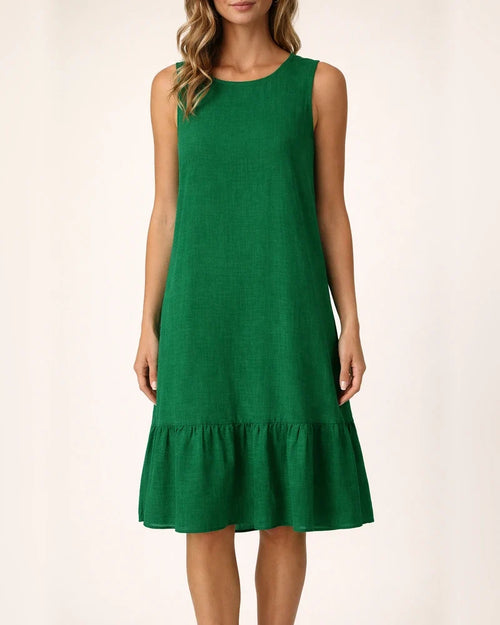 Summer New Women's Undershirt Dress Ruffled Sleeveless Casual Dresses | JRSEE:47884c62-868a-42cb-bcab-91bc972b9e90