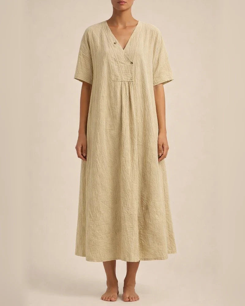 Summer New Women's Versatile Hot Explosive Models Casual Thin Skirt Solid Color Cotton Linen Dresses | JRSEE:6fb1a83c-f7ed-4c7f-a02c-a9f6c8ac2311