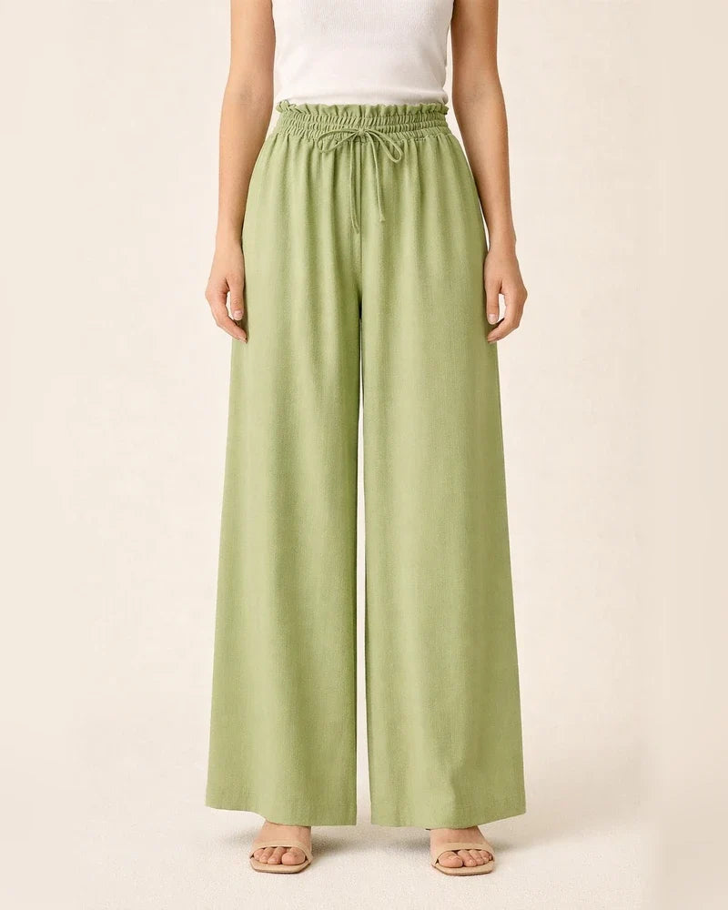 Summer New Women's Wide-legged Pants High-waisted Long Skirt Pants | JRSEE:17691b1e-3b95-4888-9fd8-34f9591ad4dd
